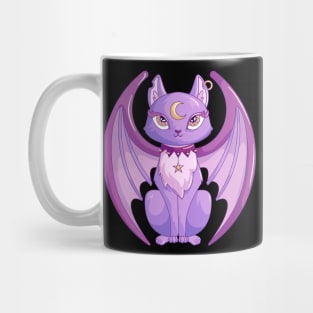 Pastel goth cat Mug